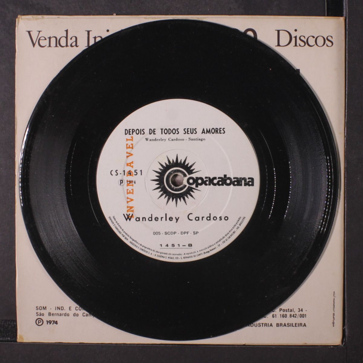 sempre lhe direi / depois de todos seus amores by WANDERLEY CARDOSO
