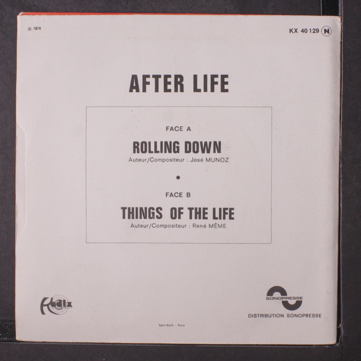 rolling down / things of the life by AFTER LIFE