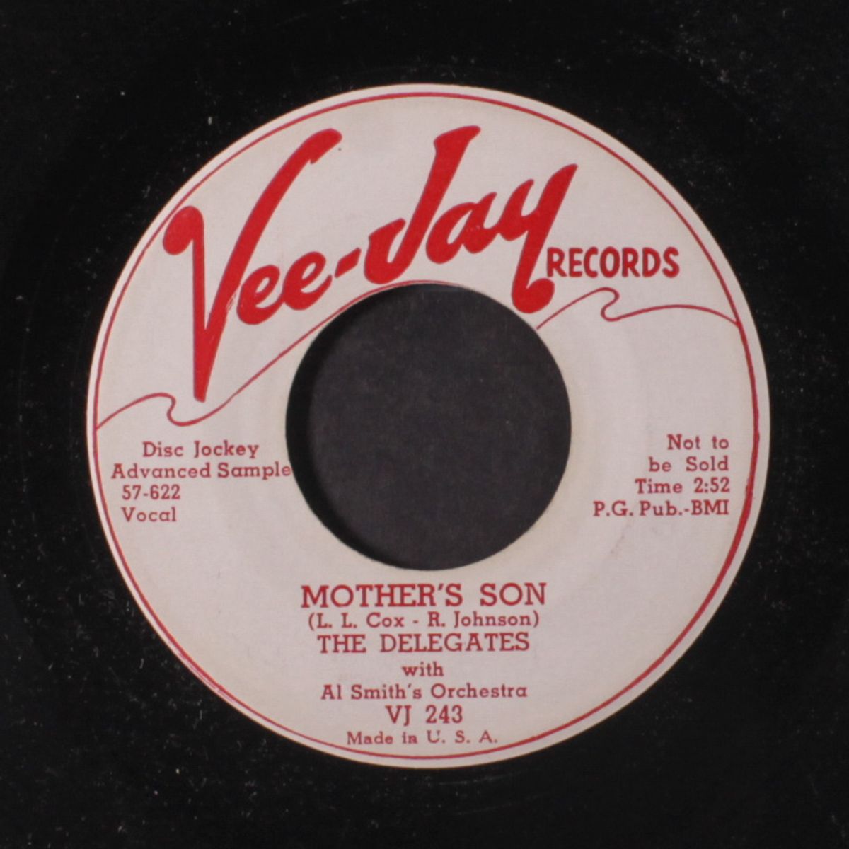 mother's son / i'm gonna be glad by DELEGATES