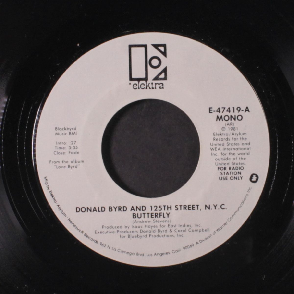 butterfly / mono by DONALD BYRD & 125TH STREET NYC