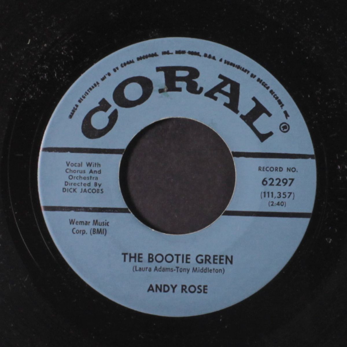 the bootie green / i was the one by ANDY ROSE