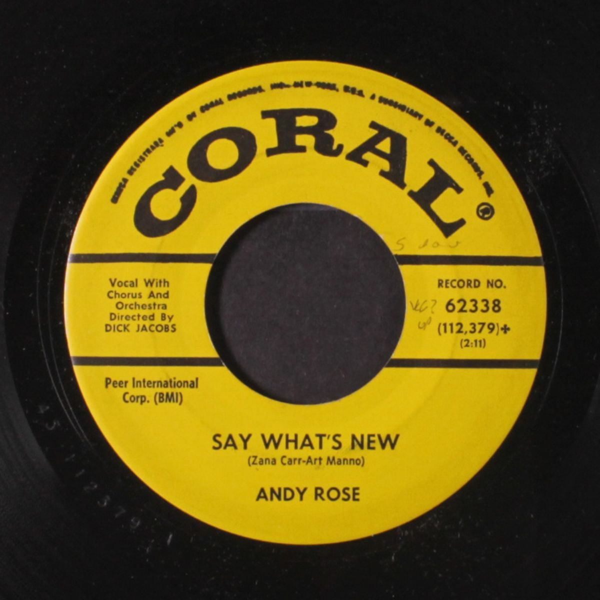 say what's new / being young by ANDY ROSE