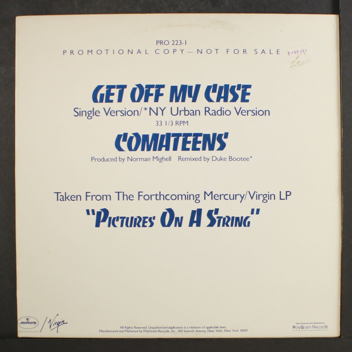 get off my case by COMATEENS