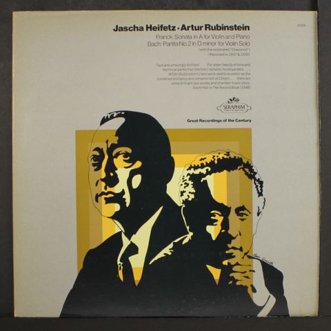 JASCHA HEIFETZ & ARTUR RUBINSTEIN