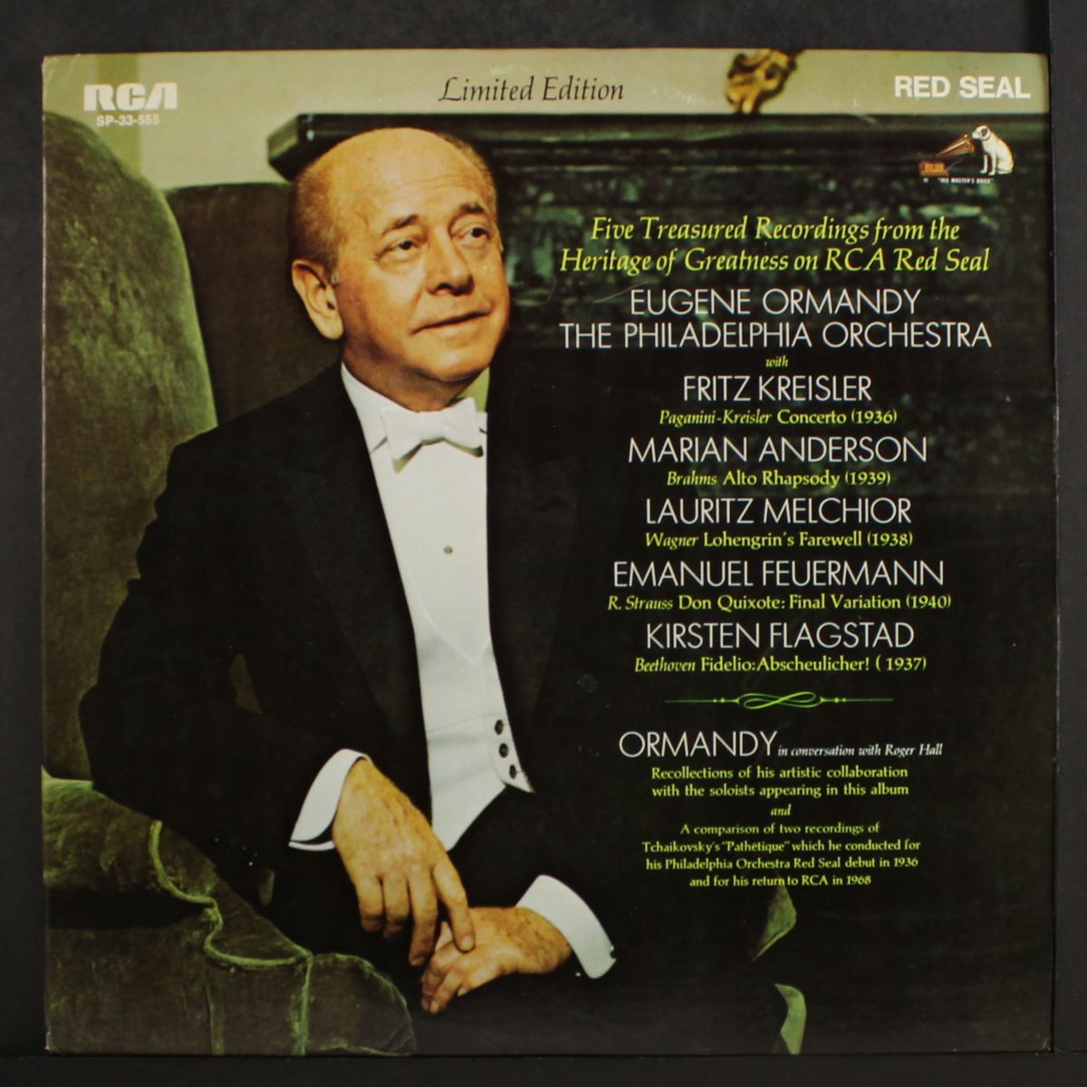 five treasured recordings by EUGENE ORMANDY