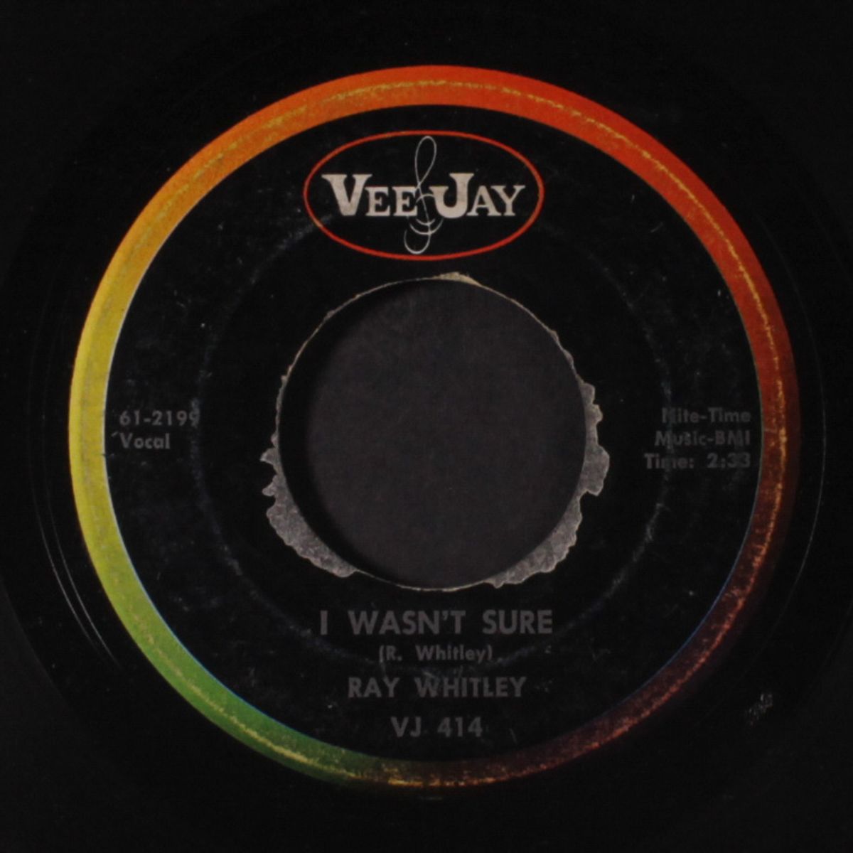 there goes a tear drop by RAY WHITLEY