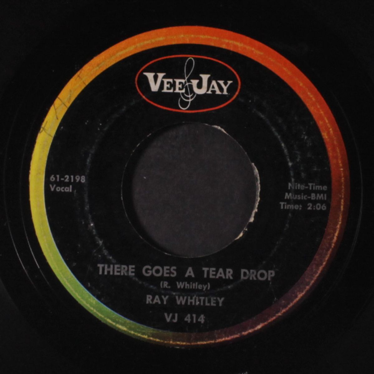 there goes a tear drop by RAY WHITLEY