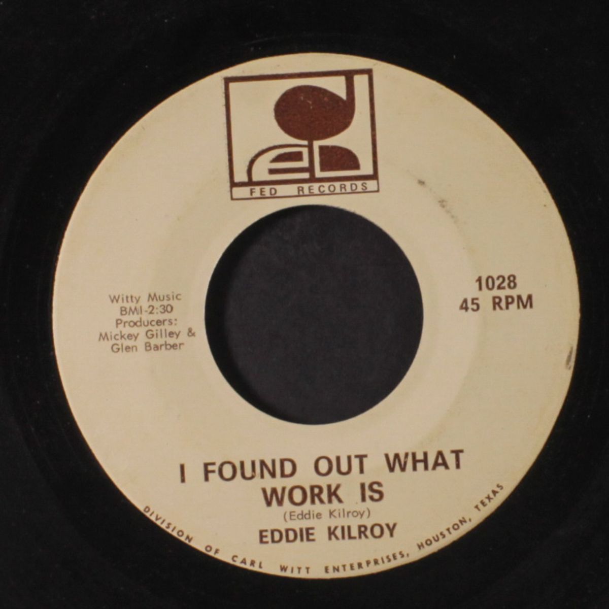 every day i have to cry / i found out what work is by EDDIE KILROY