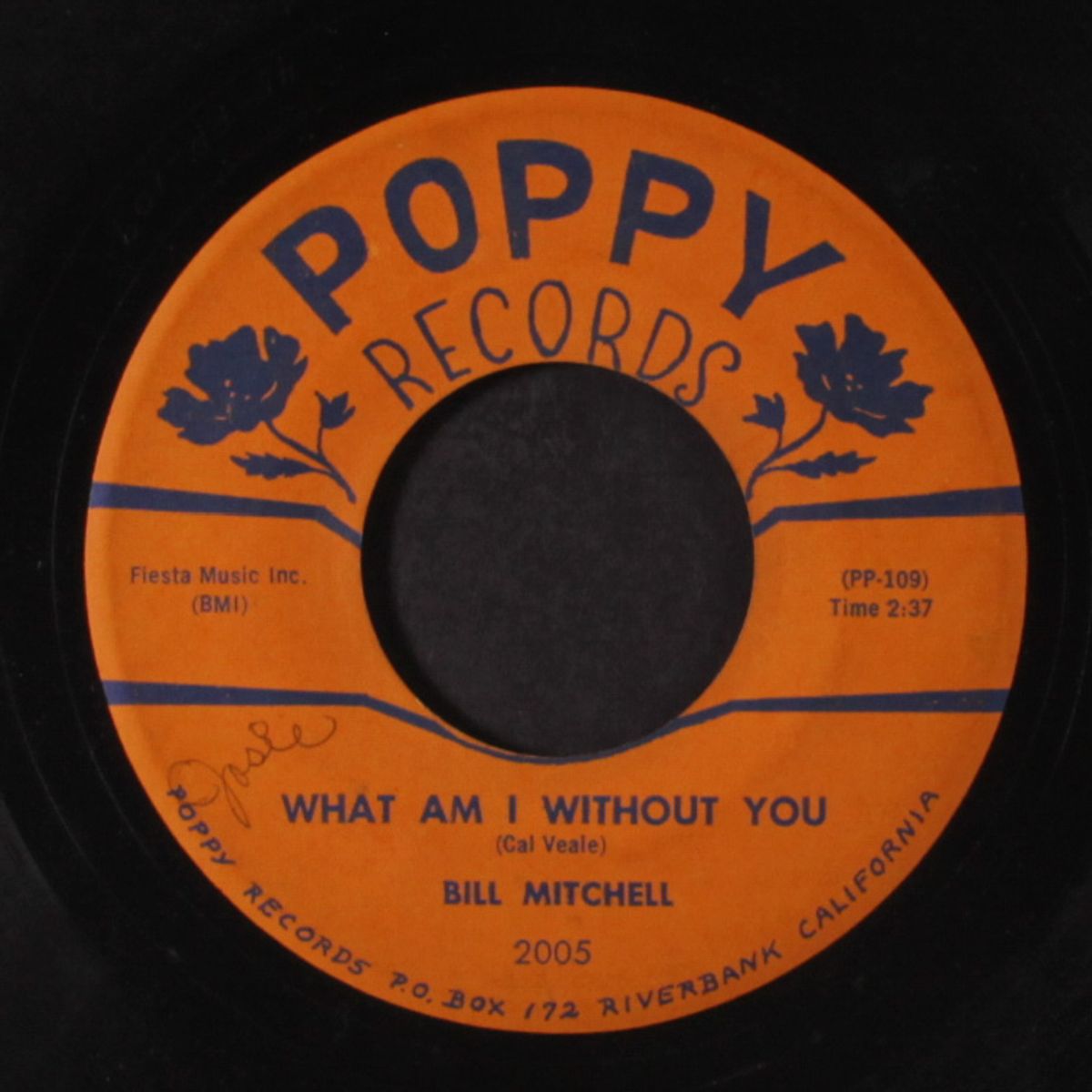 blue blue heartaches / what am i without you by BILL MITCHELL