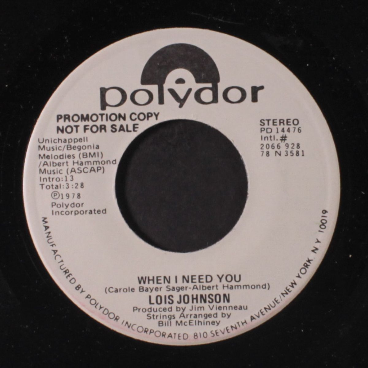 when i need you by LOIS JOHNSON
