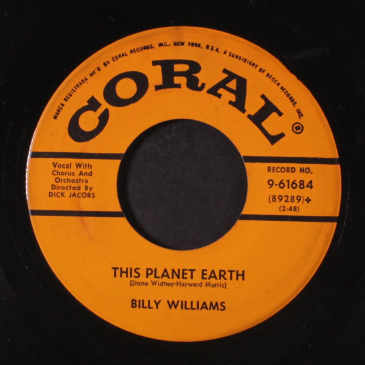 this planet earth by BILLY WILLIAMS