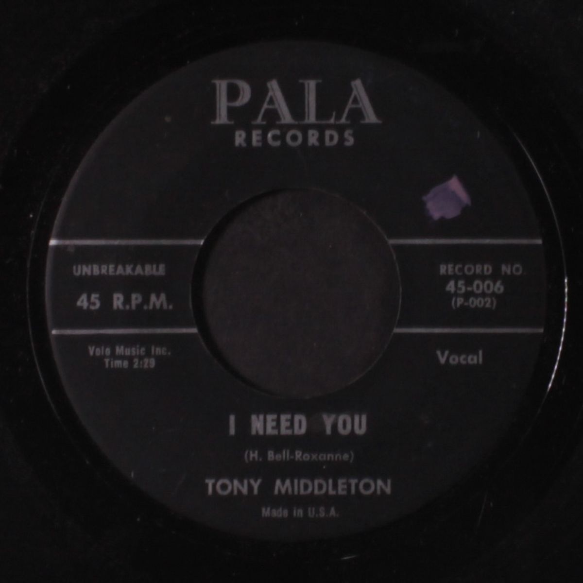 i need you / untouchable by TONY MIDDLETON