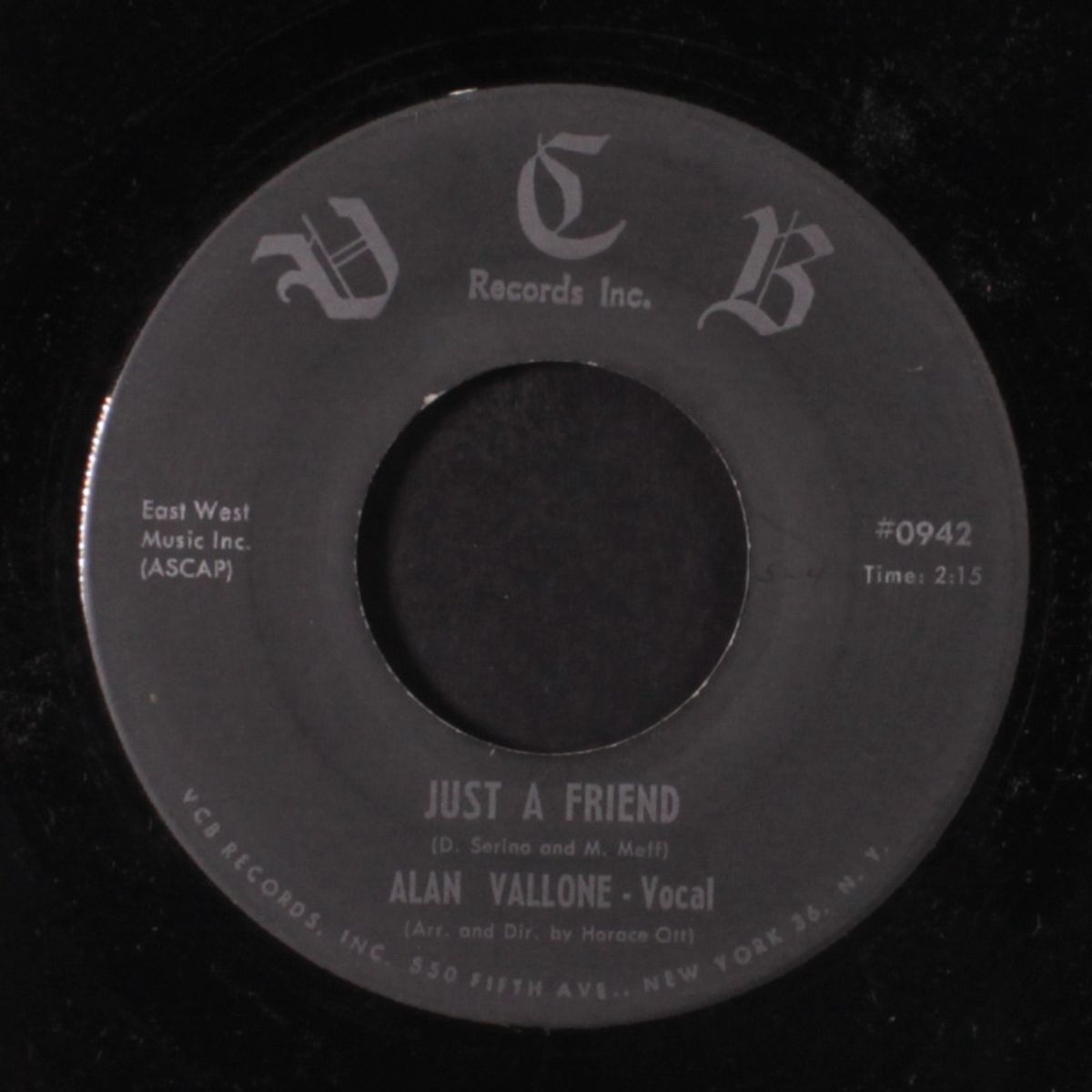 just a friend / i read in a book by ALAN VALLONE