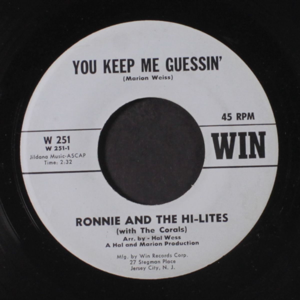 the fact of the matter by RONNIE & HI-LITES