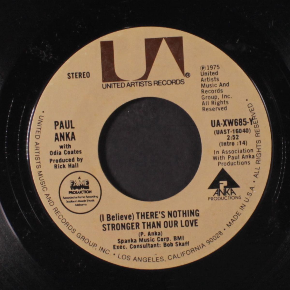 (i believe there's nothing stronger than our love / mono) by PAUL ANKA