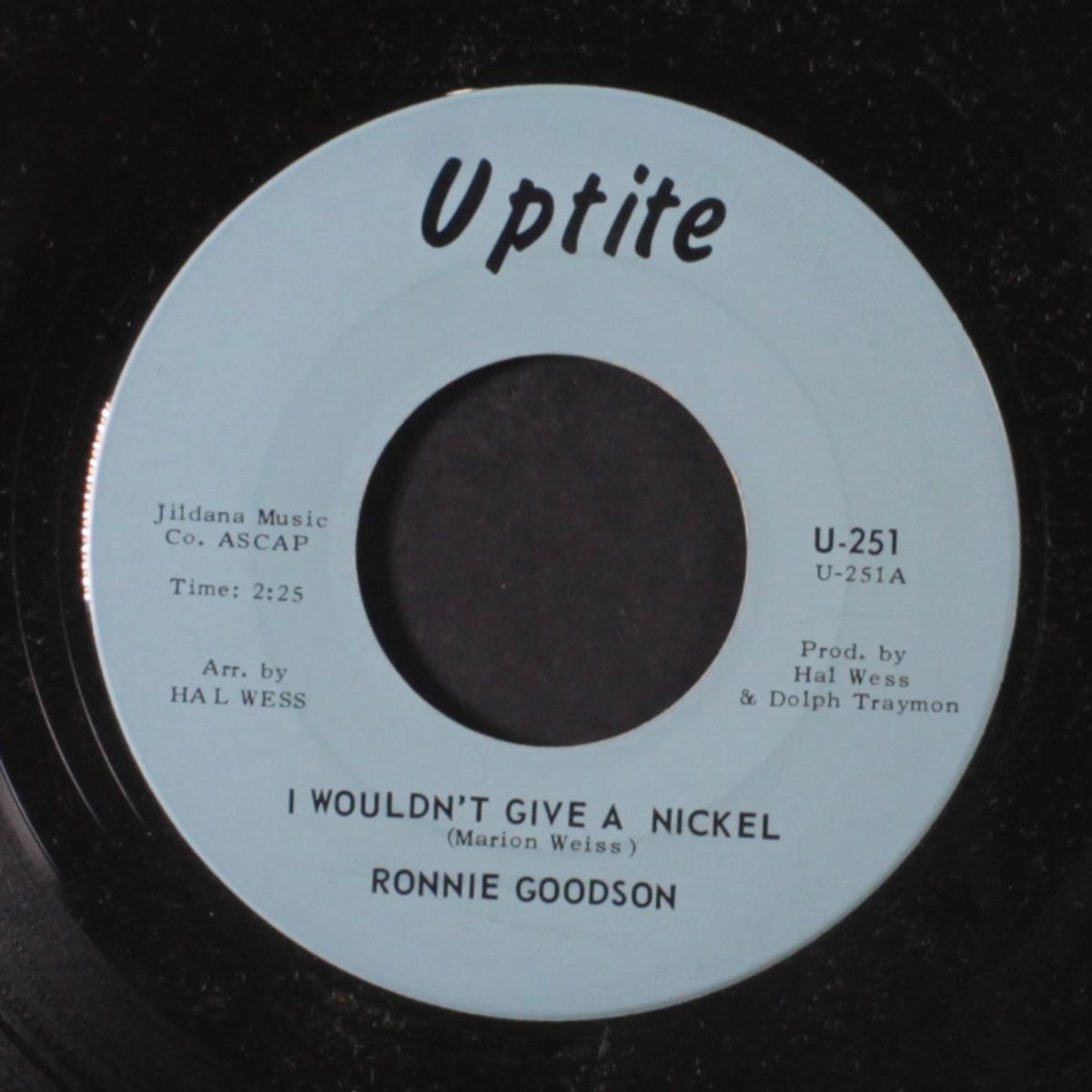 i wouldn't give a nickel / you keep me guessin' by RONNIE GOODSON