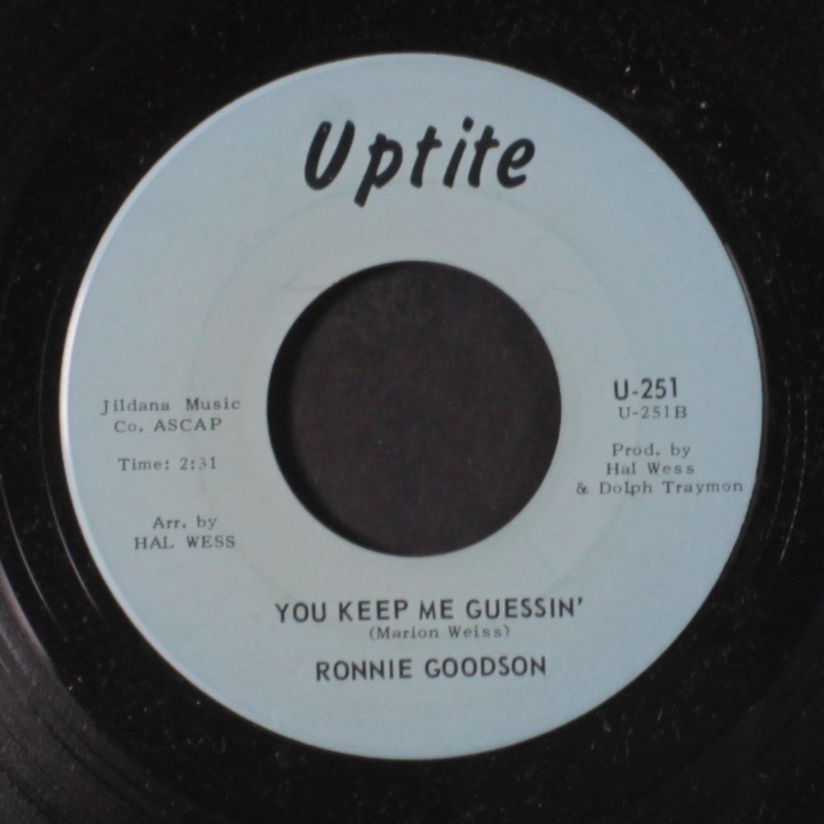 i wouldn't give a nickel / you keep me guessin' by RONNIE GOODSON