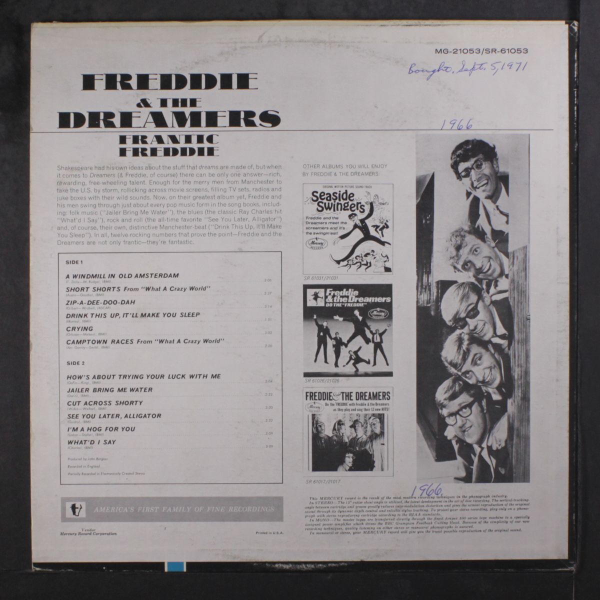 frantic freddie by FREDDIE & DREAMERS