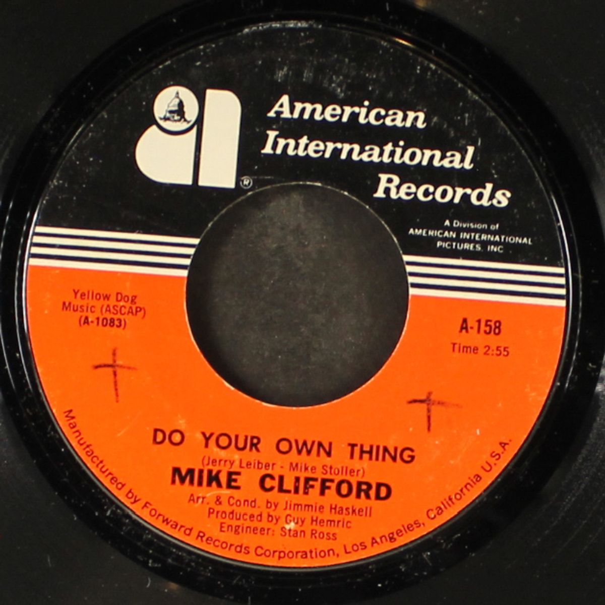 do your own thing / you better start singing soon by MIKE CLIFFORD