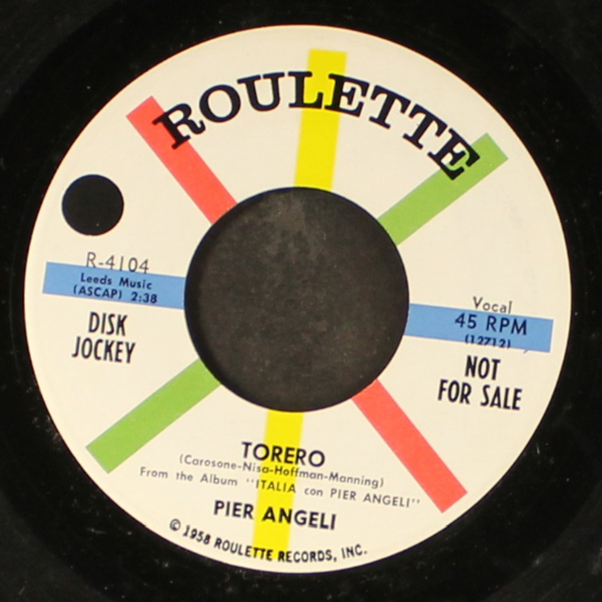 torero / volare by PIER ANGELI