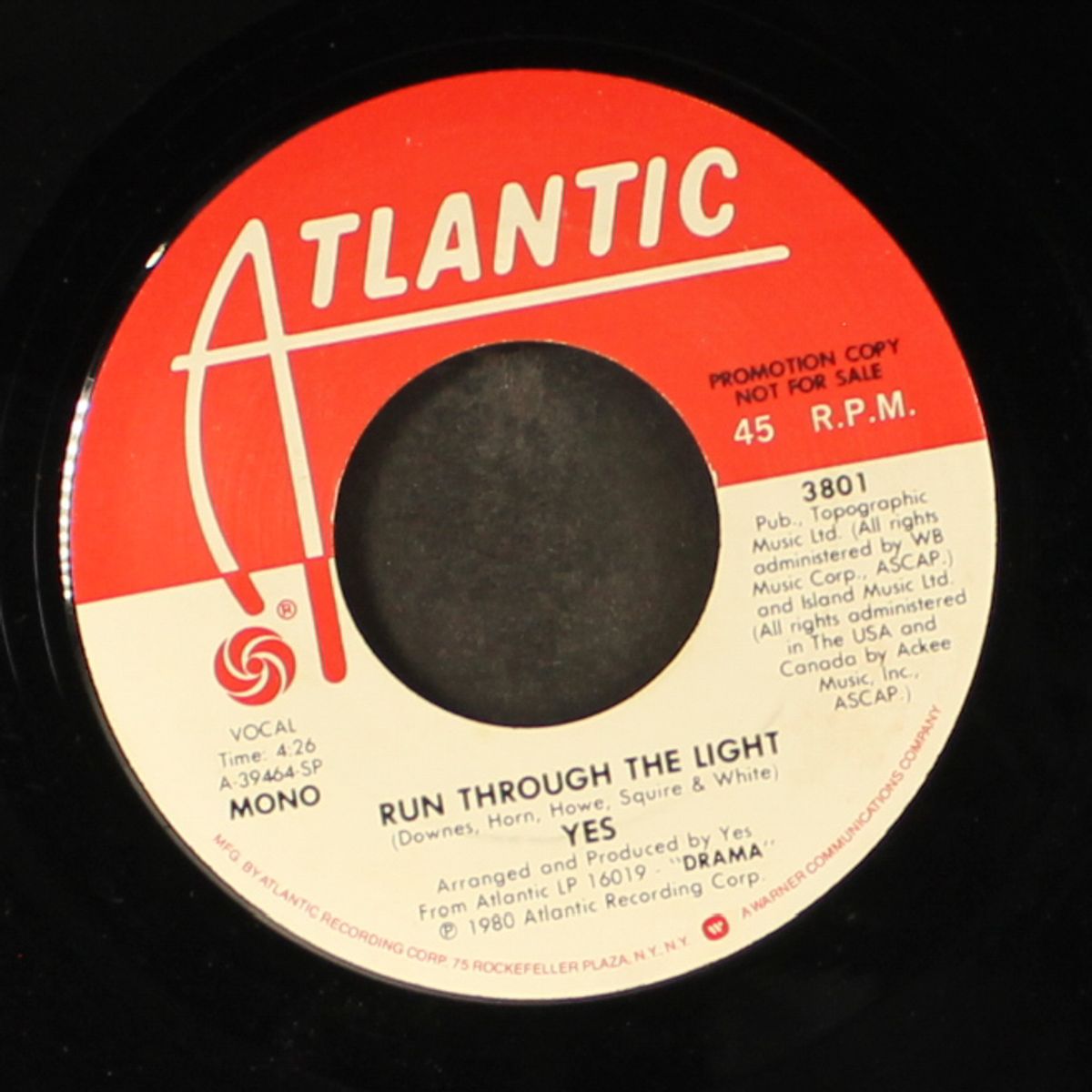 run through the light / mono by YES