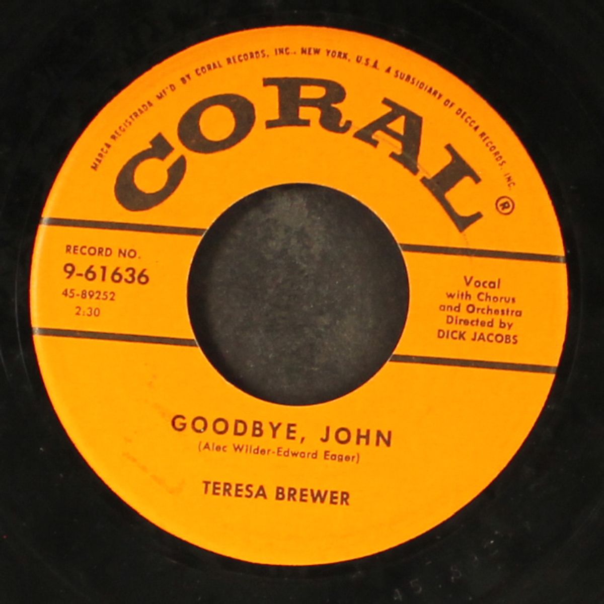 a sweet old fashioned girl / goodbye, john by TERESA BREWER