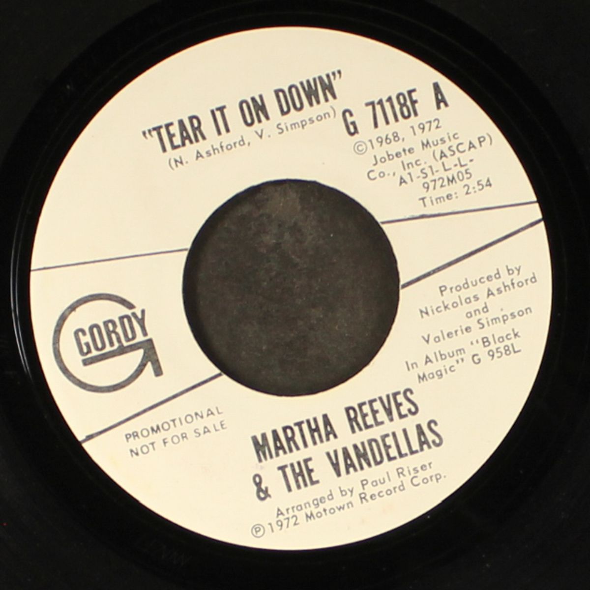 tear it on down / same by MARTHA REEVES & VANDELLAS