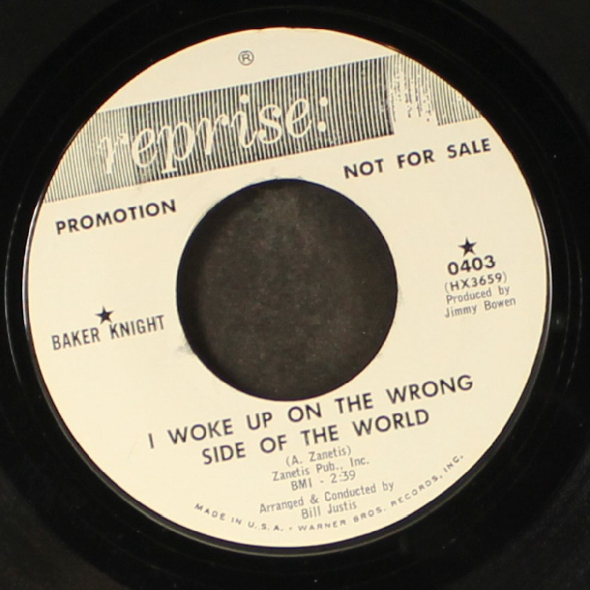 man with a plan / i woke up on the wrong side of the world by BAKER KNIGHT