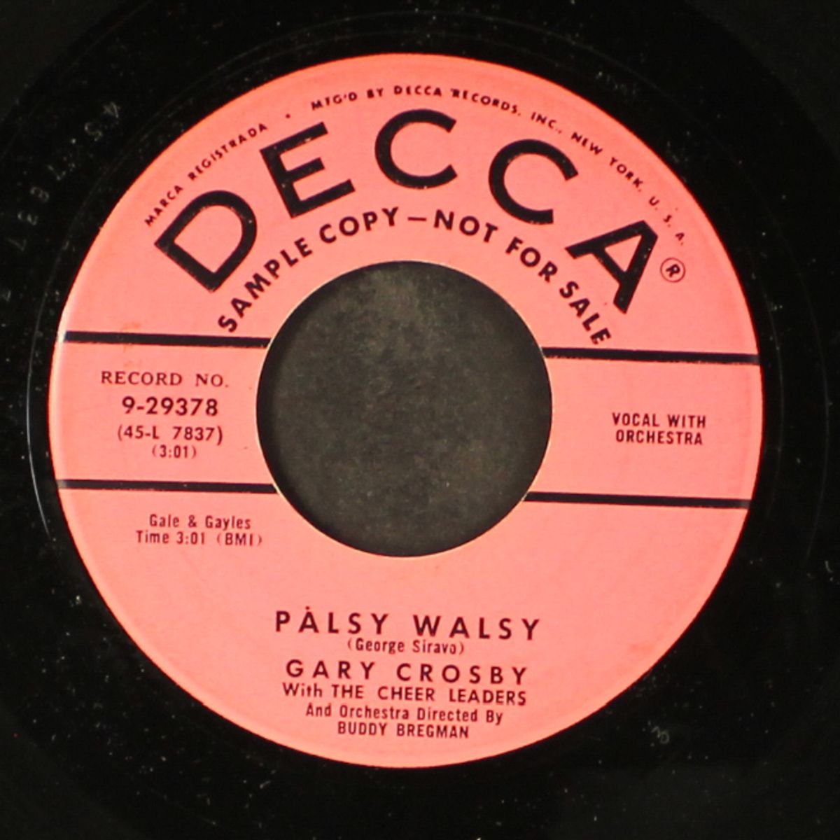 palsy walsy / loop de loop mambo by GARY CROSBY