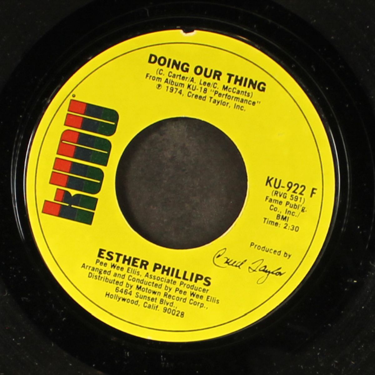 doing our thing / disposable society by ESTHER PHILLIPS