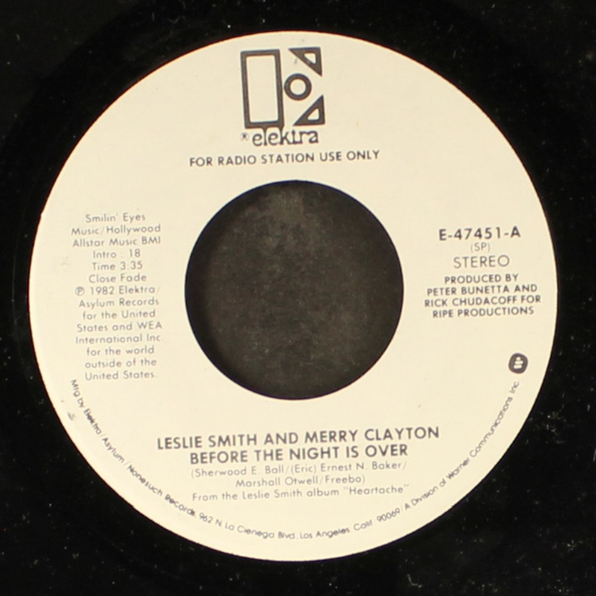 before the night is over / mono by LESLIE SMITH & MERRY CLAYTON