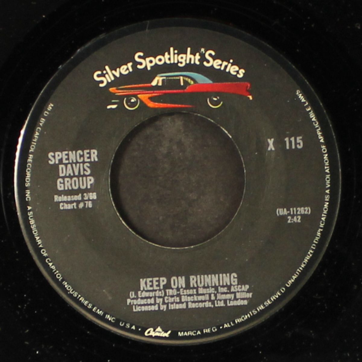 keep on running / gimmie some lovin' by SPENCER DAVIS GROUP
