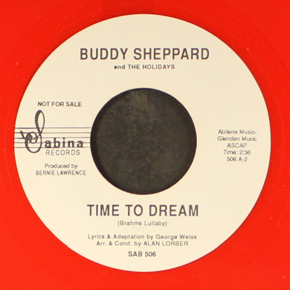 time to dream / my love is real by BUDDY SHEPPARD & HOLIDAYS