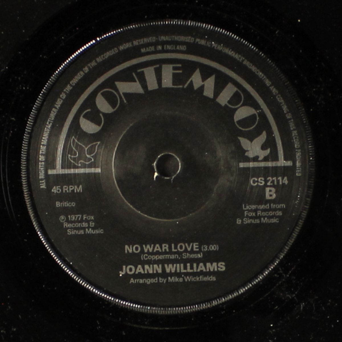 maybe tomorrow / no war love by JOANN WILLIAMS