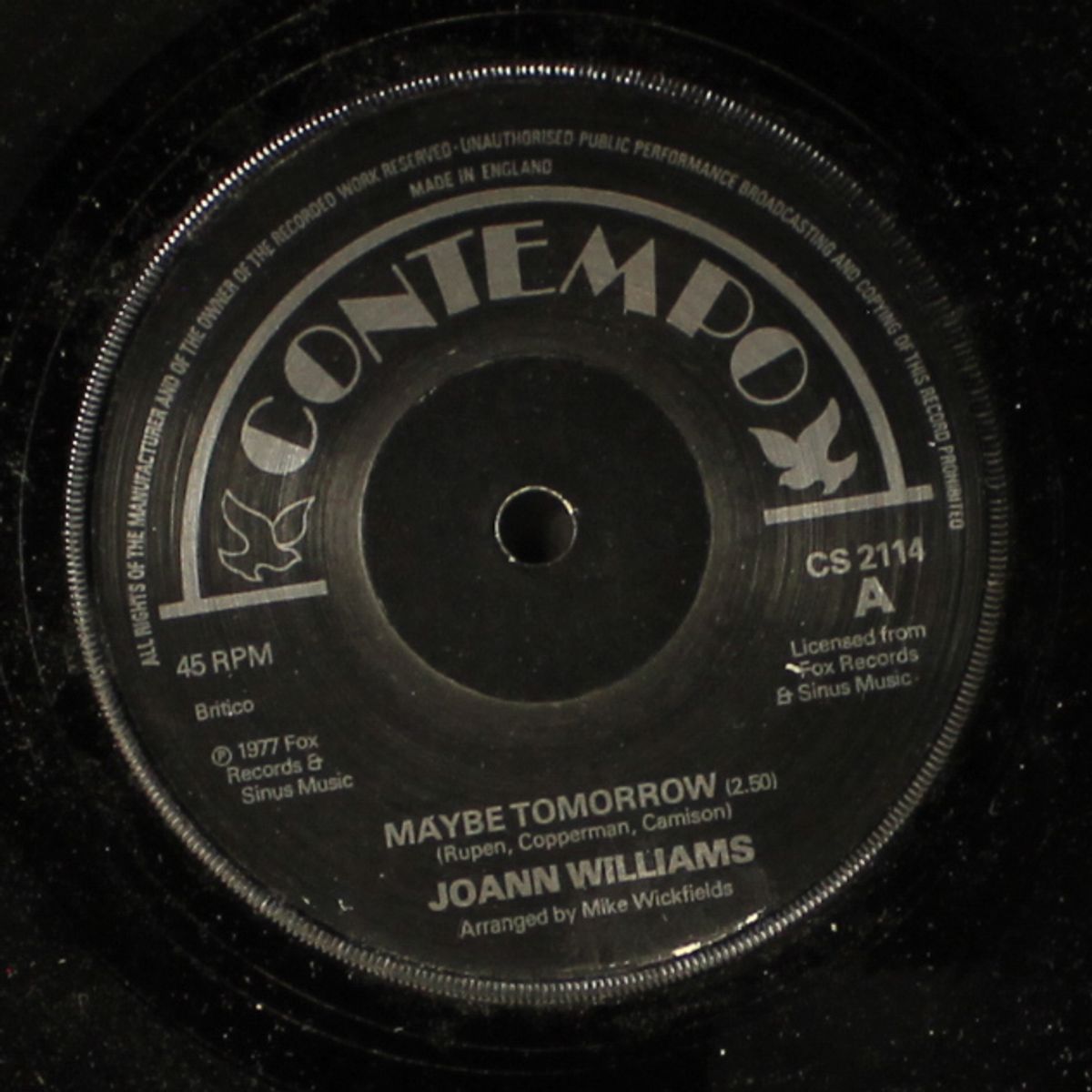 maybe tomorrow / no war love by JOANN WILLIAMS