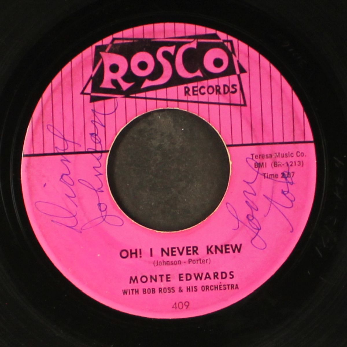 oh! i never knew / honey by MONTE EDWARDS
