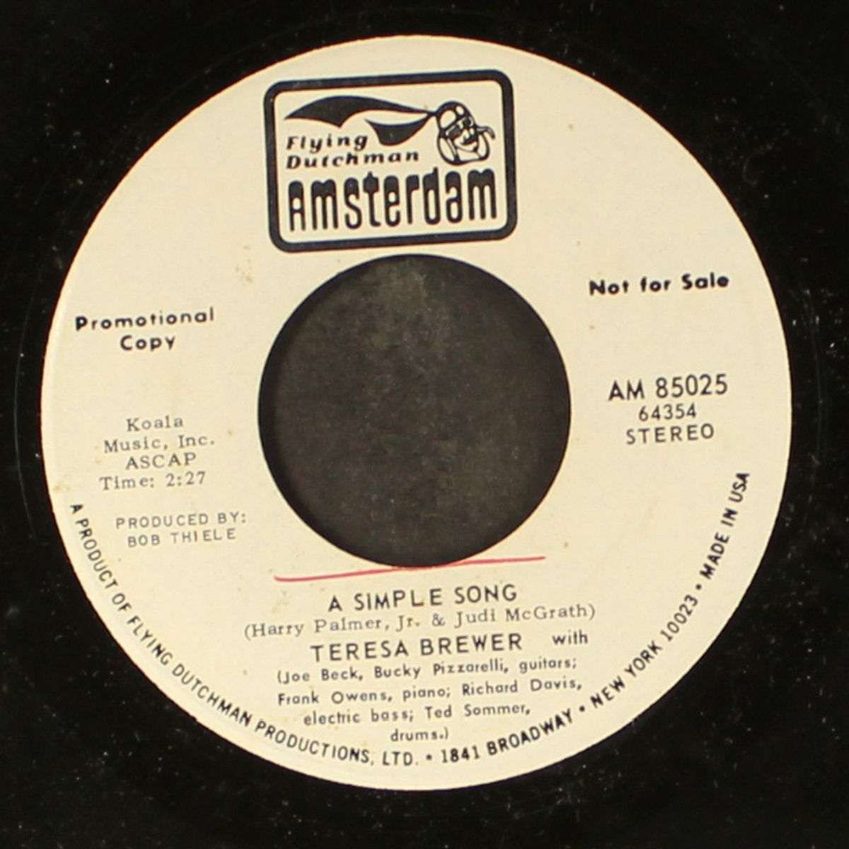 singin' a doo dah song / a simple song by TERESA BREWER