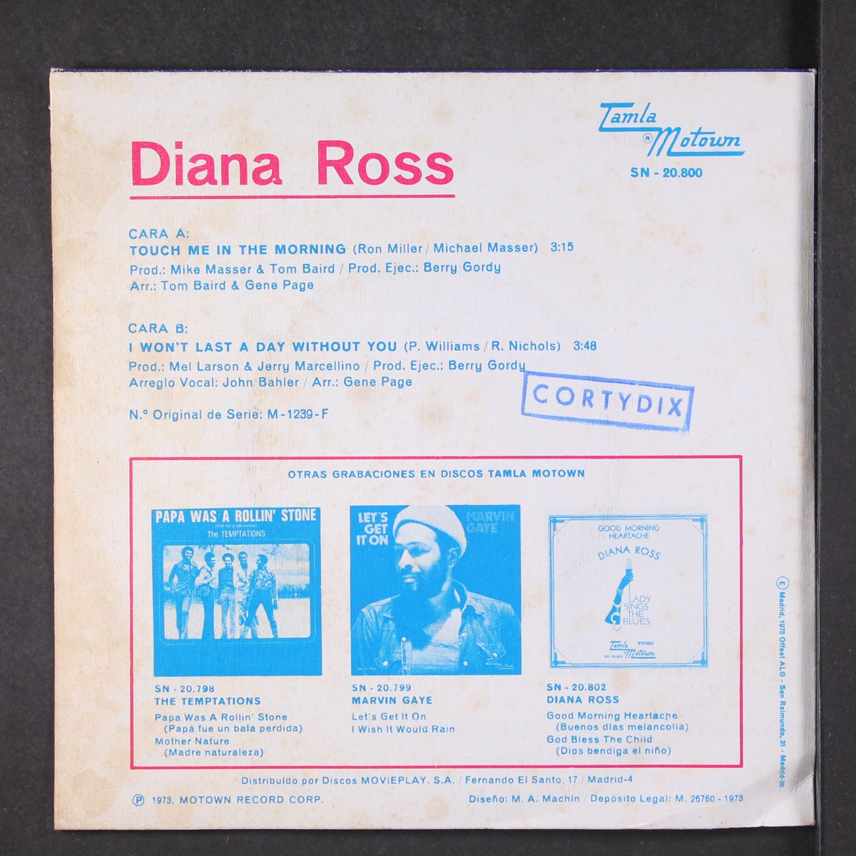 touch me in the morning / i'm still waiting by DIANA ROSS