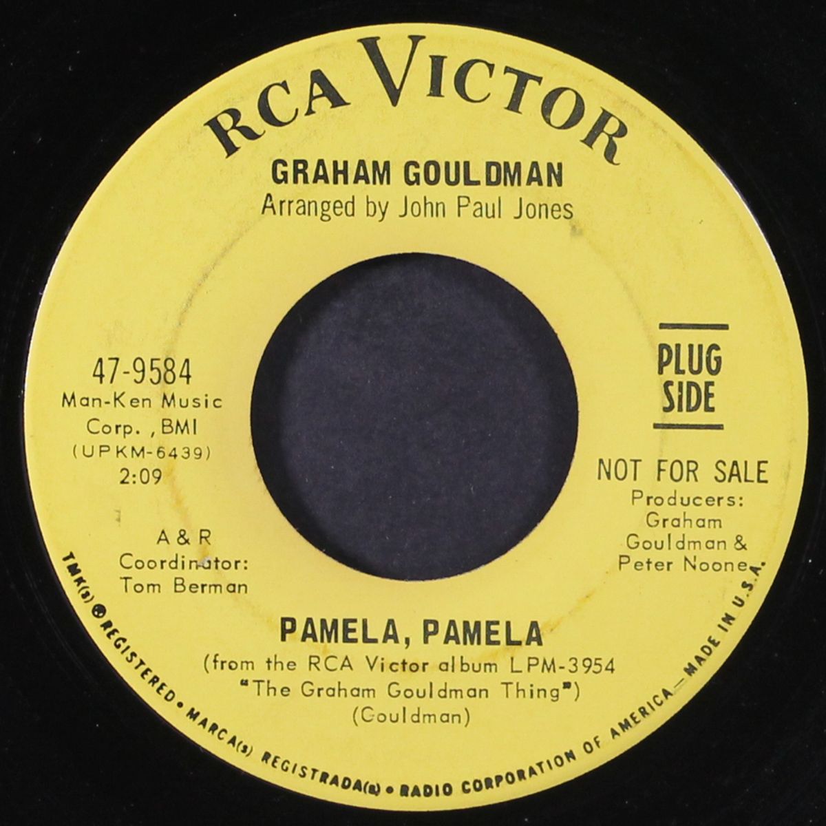 pamela, pamela / for your love by GRAHAM GOULDMAN