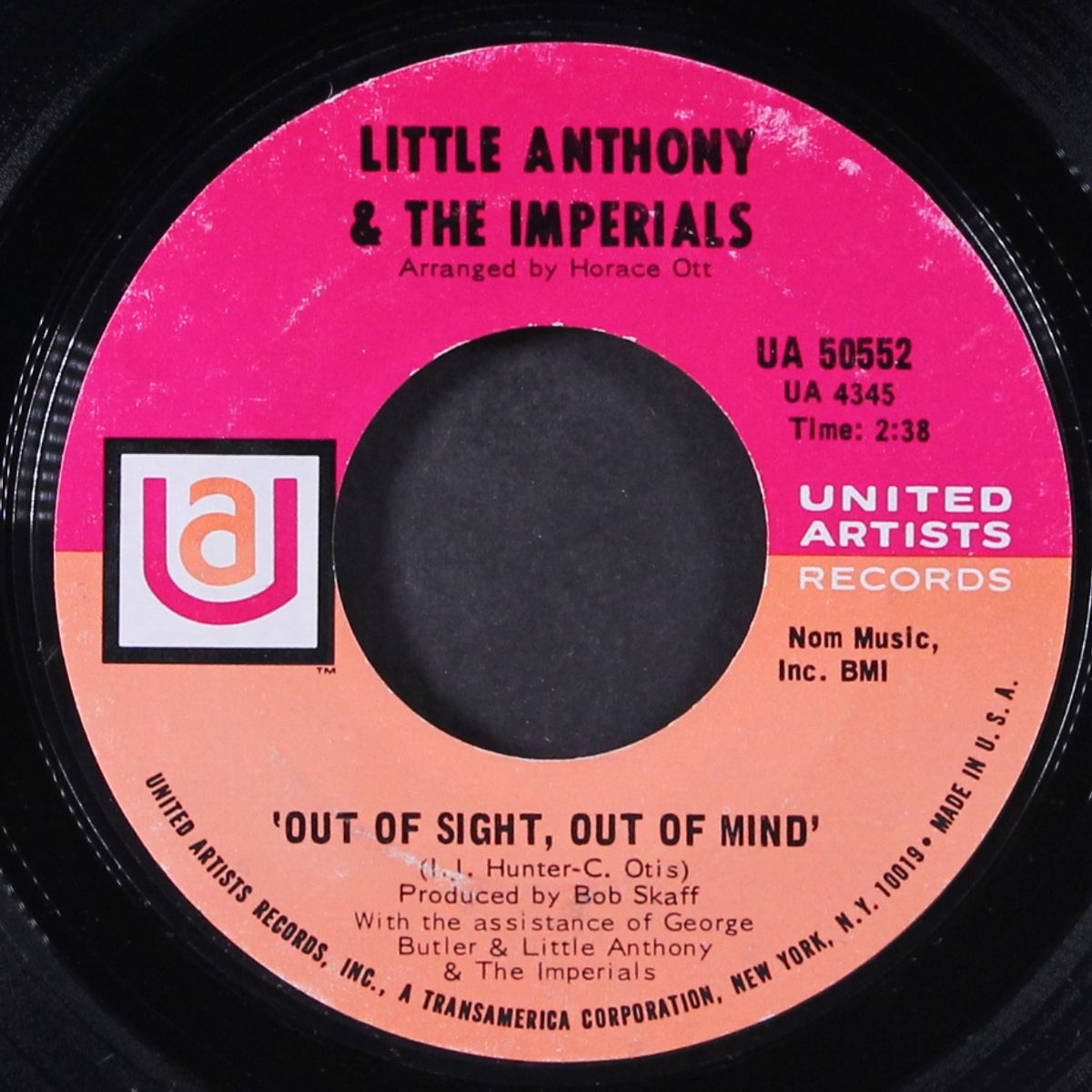 out of sight, out of mind / summer's comin' in by LITTLE ANTHONY & IMPERIALS