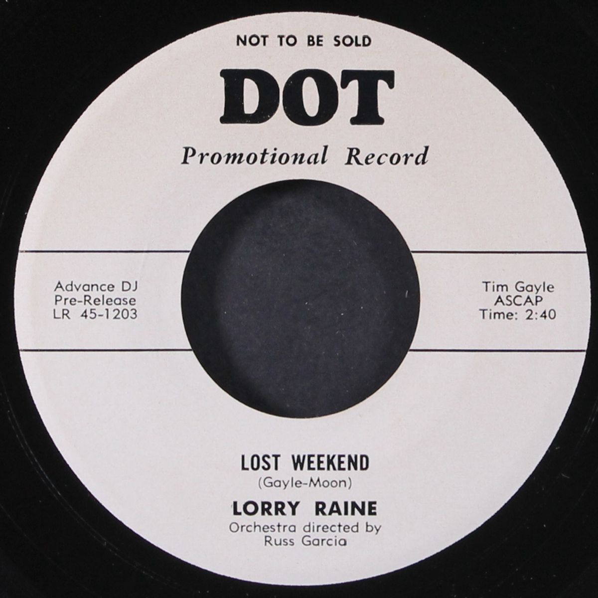 when your lover has gone / lost weekend by LORRY RAINE