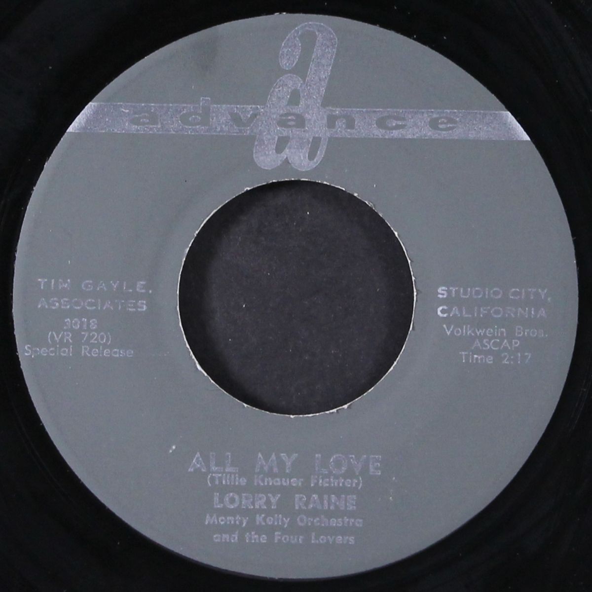 the flame of love / all my love by LORRY RAINE