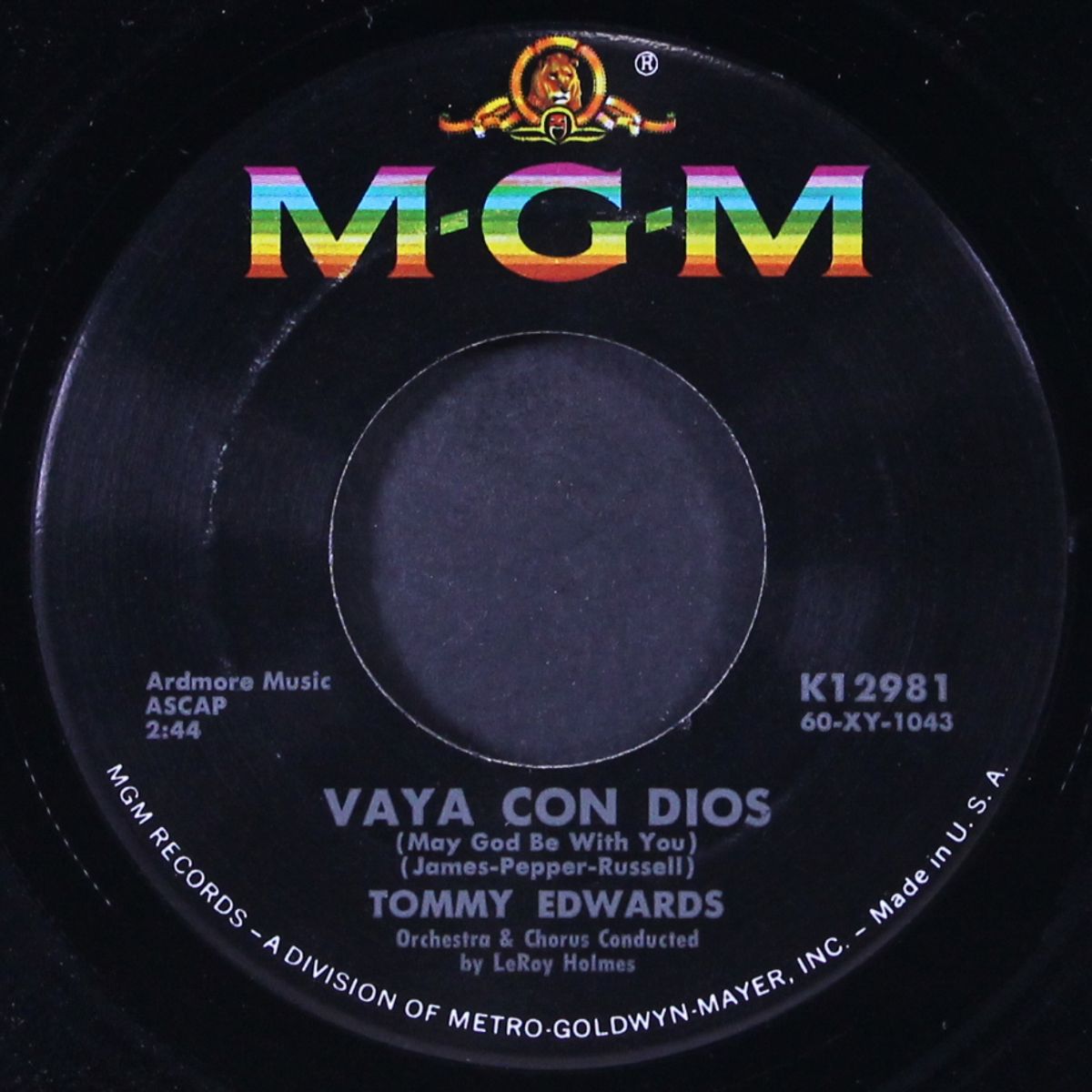 vaya con dios / one and twenty by TOMMY EDWARDS
