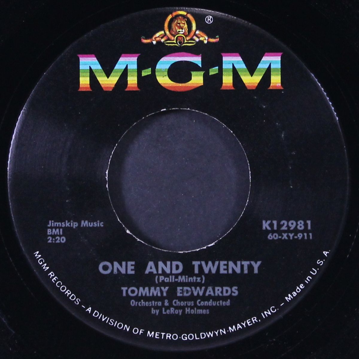 vaya con dios / one and twenty by TOMMY EDWARDS