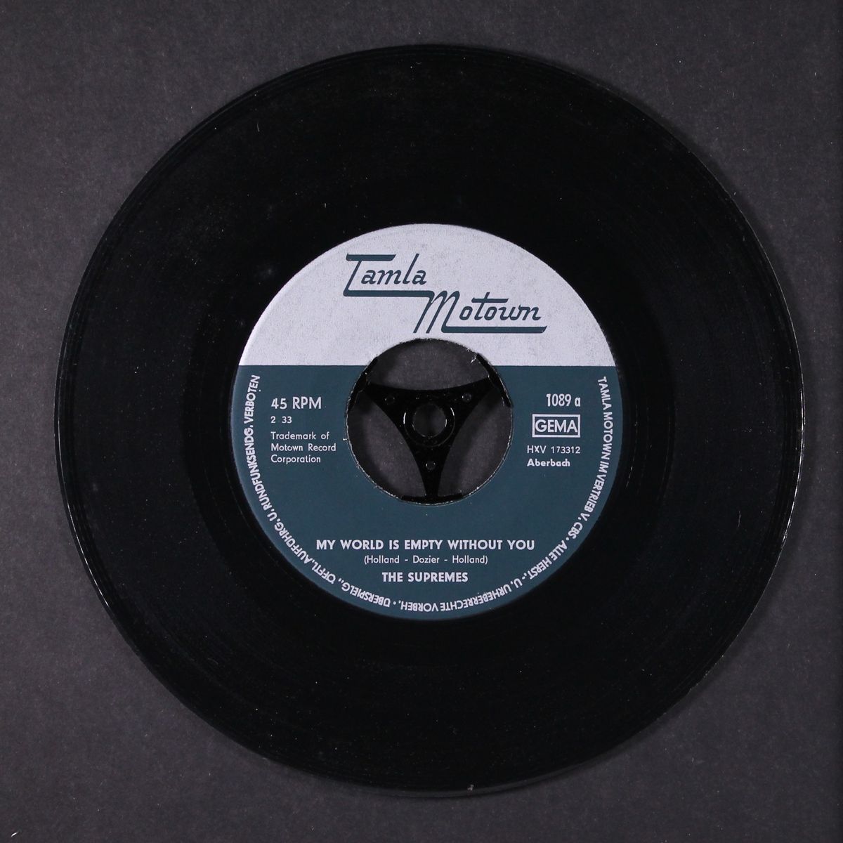 my world is empty without you / every thing is good about you by SUPREMES