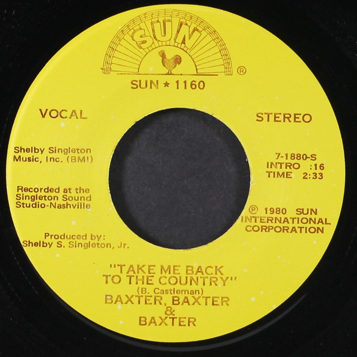 take me back to the country / john by BAXTER, BAXTER & BAXTER