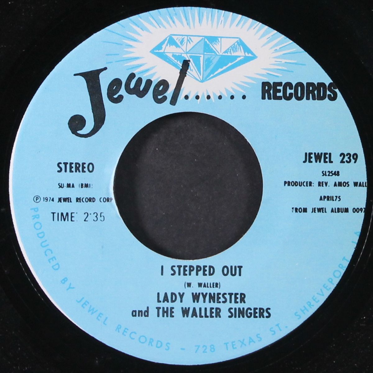 i stepped out / love wasn't born for tomorrow by LADY WYNESTER & WALLER SINGERS