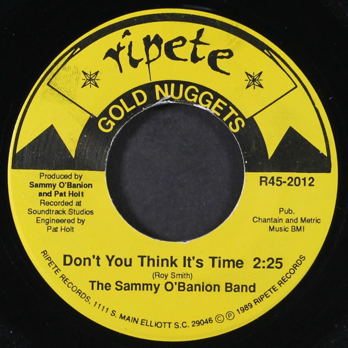 don't you think it's time / very strong on you by SAMMY O'BANION BAND