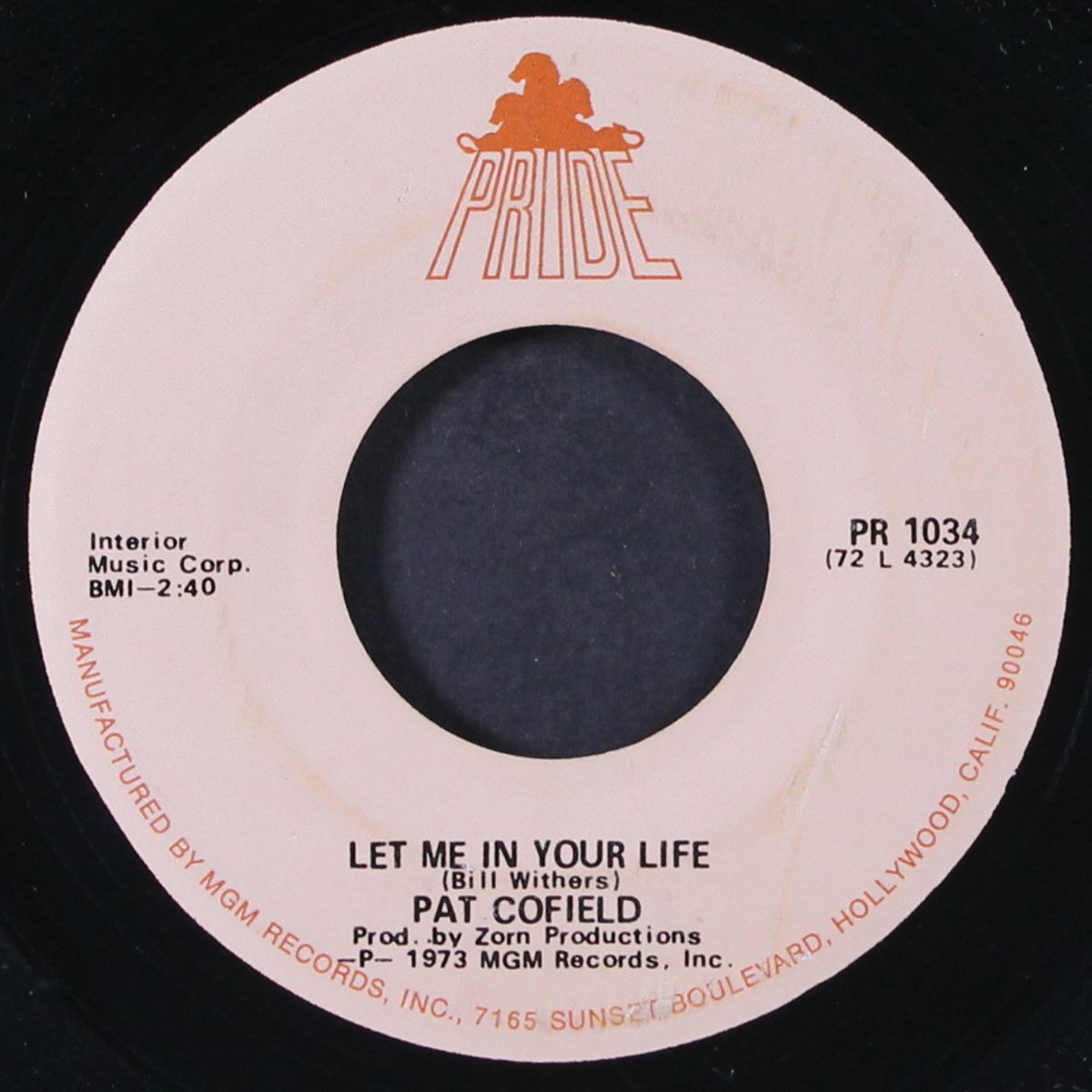 seems so long / let me in your life by PAT COFIELD
