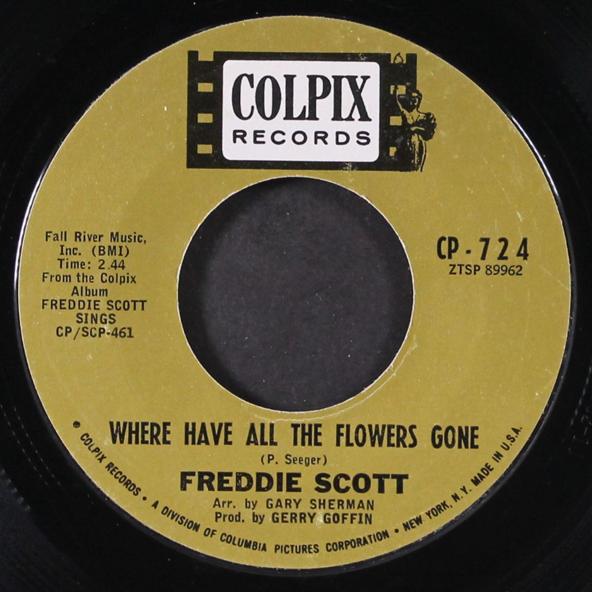where have all the flowers gone / where does love go by FREDDIE SCOTT